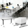 Foldable Mobile Seminar Table with Locking Casters, 8 Pack D245104