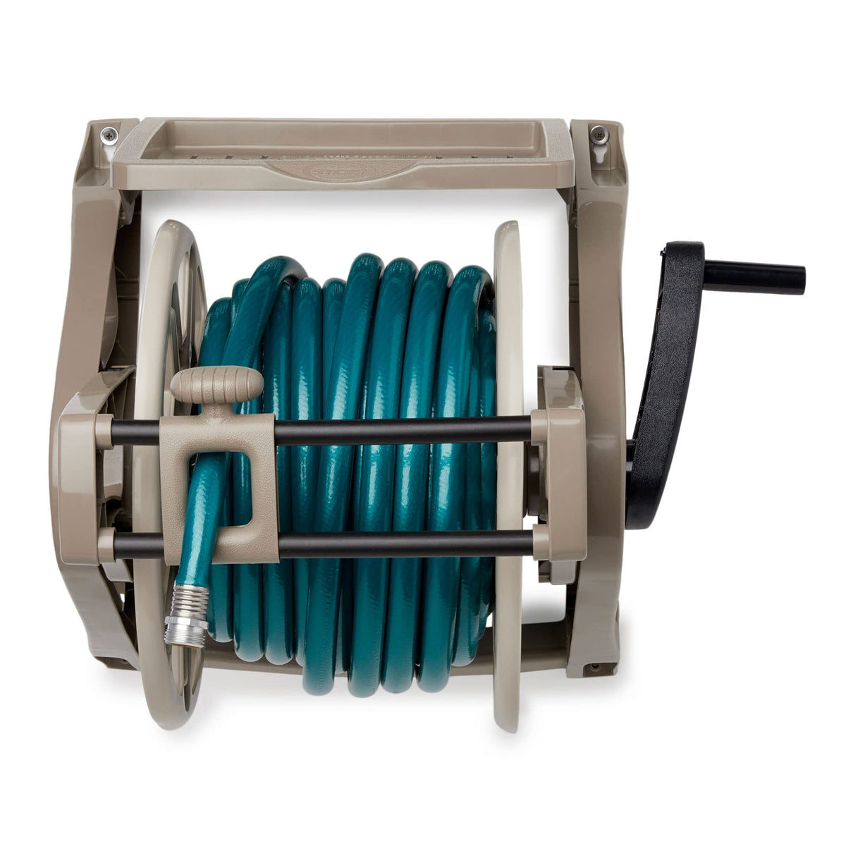 Wall-Mount Hose Reel with Storage Tray F6792