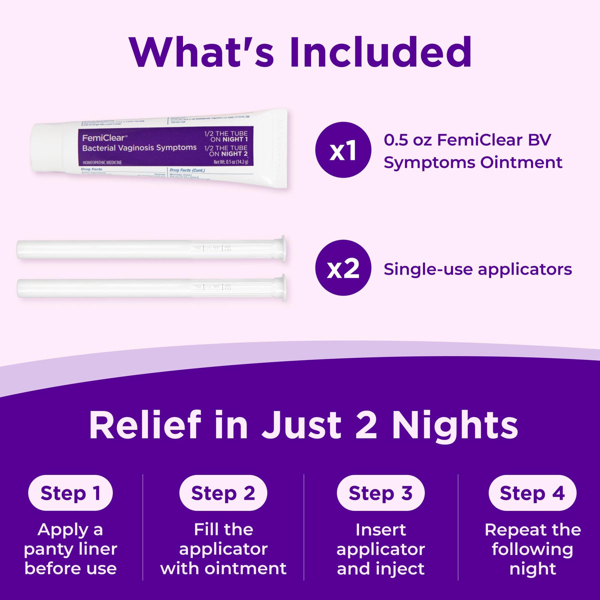 Bacterial Vaginosis Symptoms Ointment, 0.5 Oz F686201