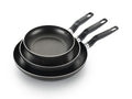 Nonstick Fry Pan Set 3 Piece, 8, 9.5, & 12 Inch, Dishwasher Safe, Black Y483836
