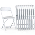 White Foldable Plastic Chair 9 Pack F8069