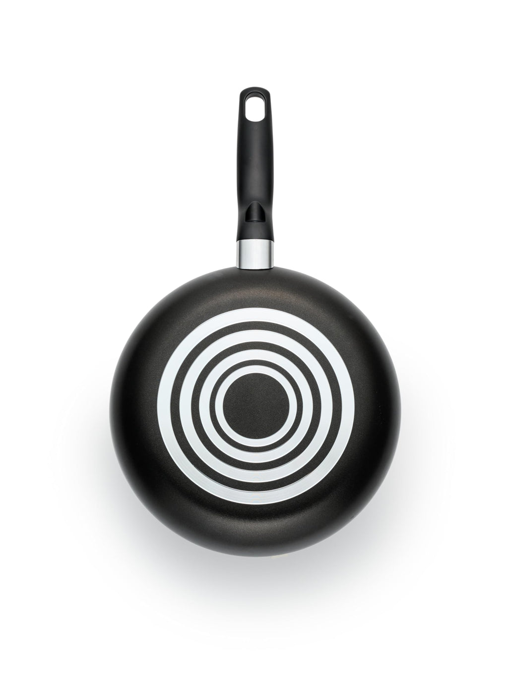 Nonstick Fry Pan Set 3 Piece, 8, 9.5, & 12 Inch, Dishwasher Safe, Black Y483836