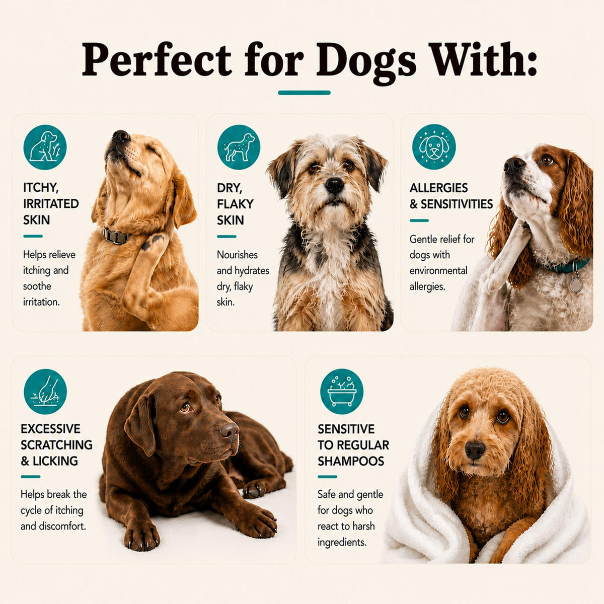 Sensitive Skin Dog Shampoo 12 oz G381661