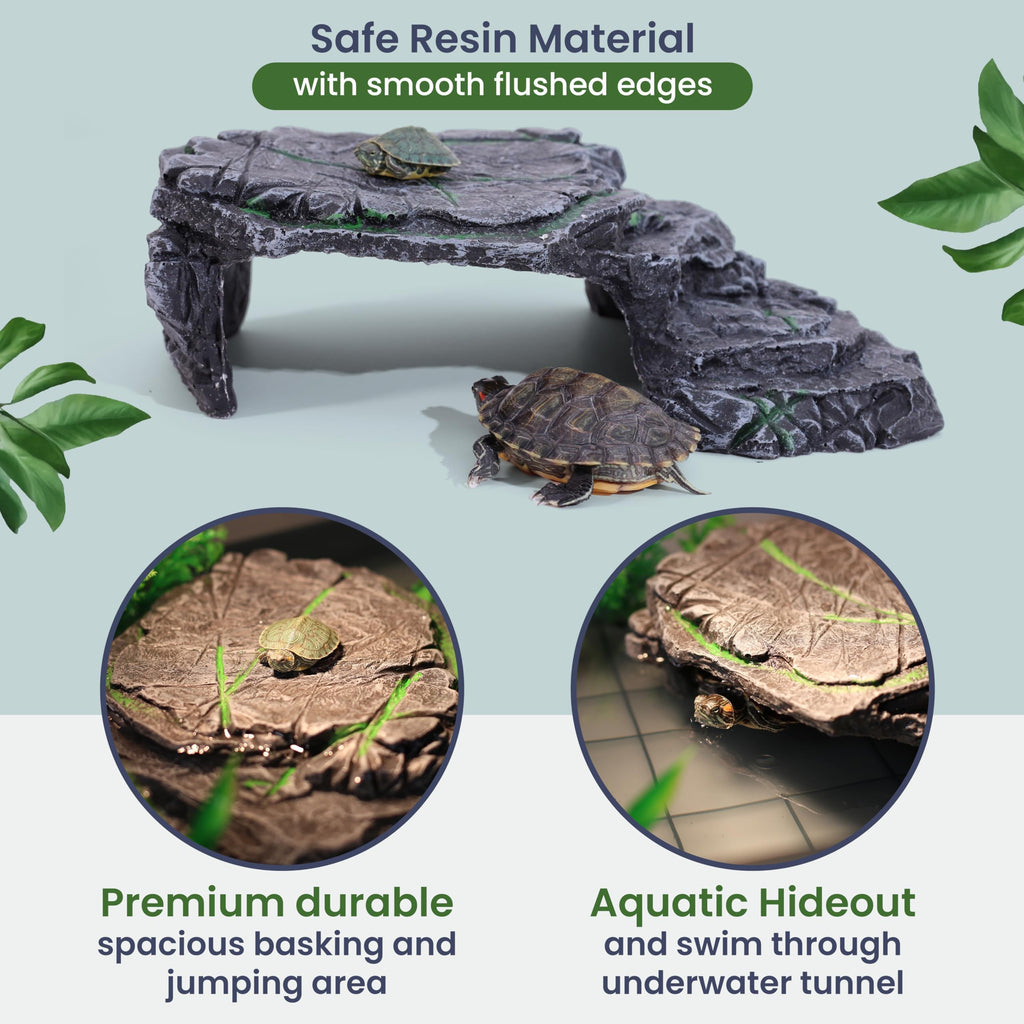 Black Turtle Tank Kit with Filter, UVB Lamp and Basking Platform Z14182