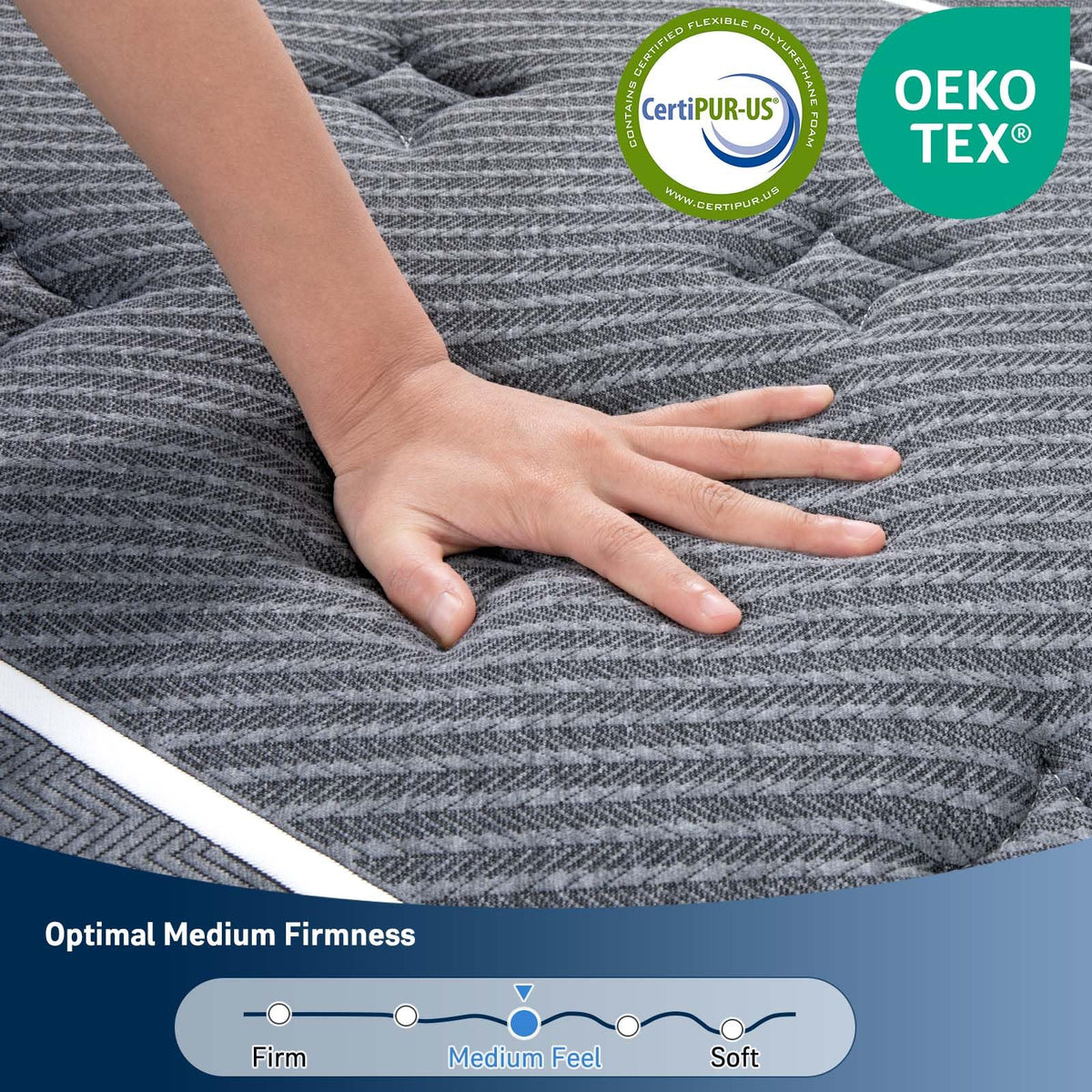 12 Inch Gel Memory Foam Hybrid Mattress O97506