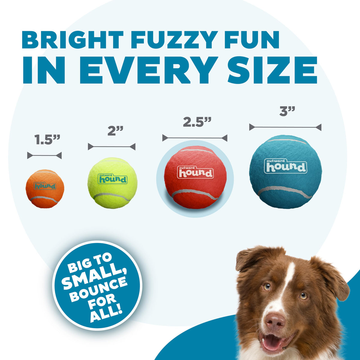 Squeaker Ballz Tennis Ball Dog Toy 4-Pack W8537