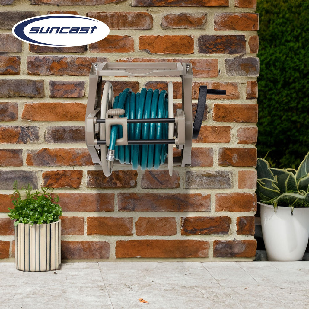 Wall-Mount Hose Reel with Storage Tray F6792
