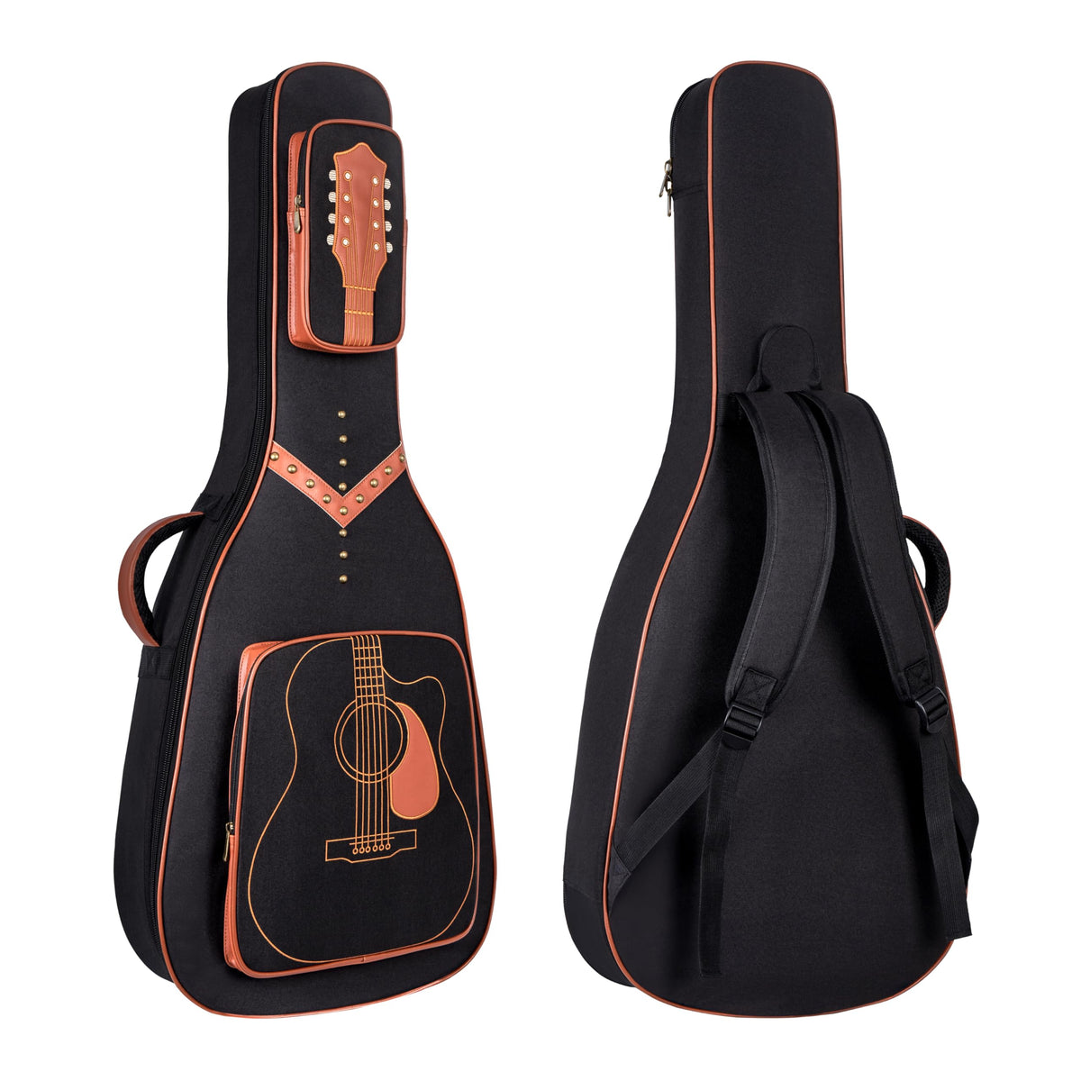 40/41/42" Waterproof PU Leather Acoustic Guitar Bag Y403