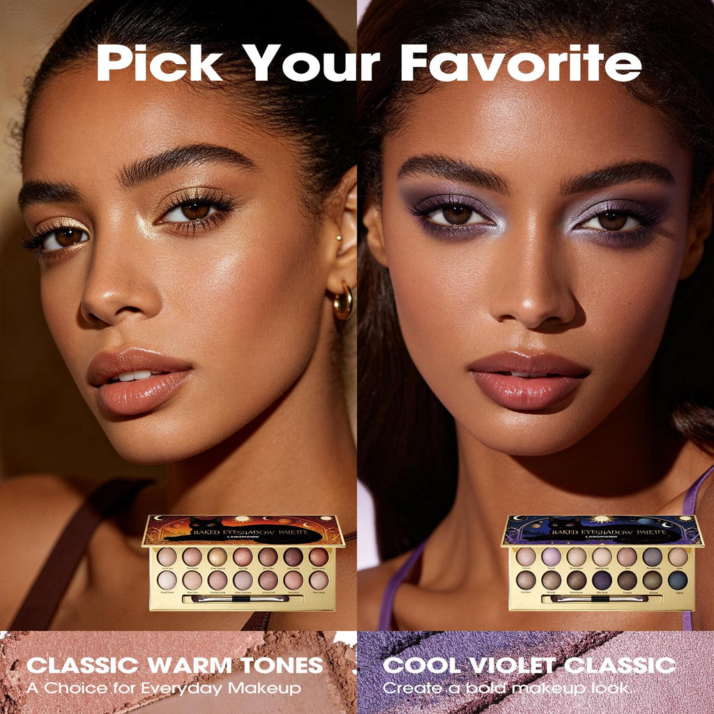 Baked Eyeshadow Palette, Matte & Shimmer N3674