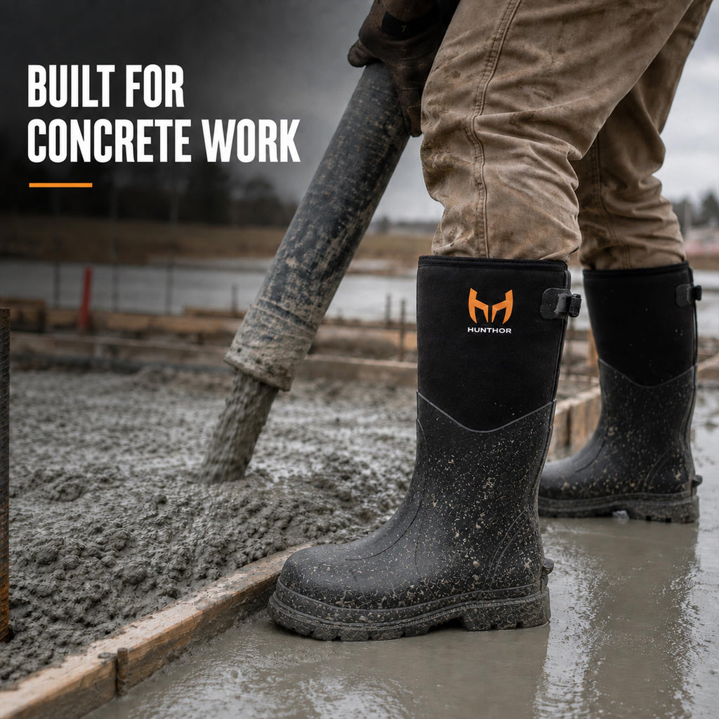 Steel Toe Rubber Work Boots P83843