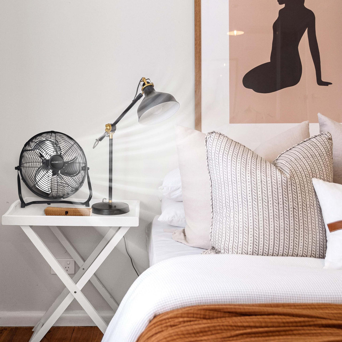 20 in. 3 Speed Metal Floor Fan with Tilting Head T30038