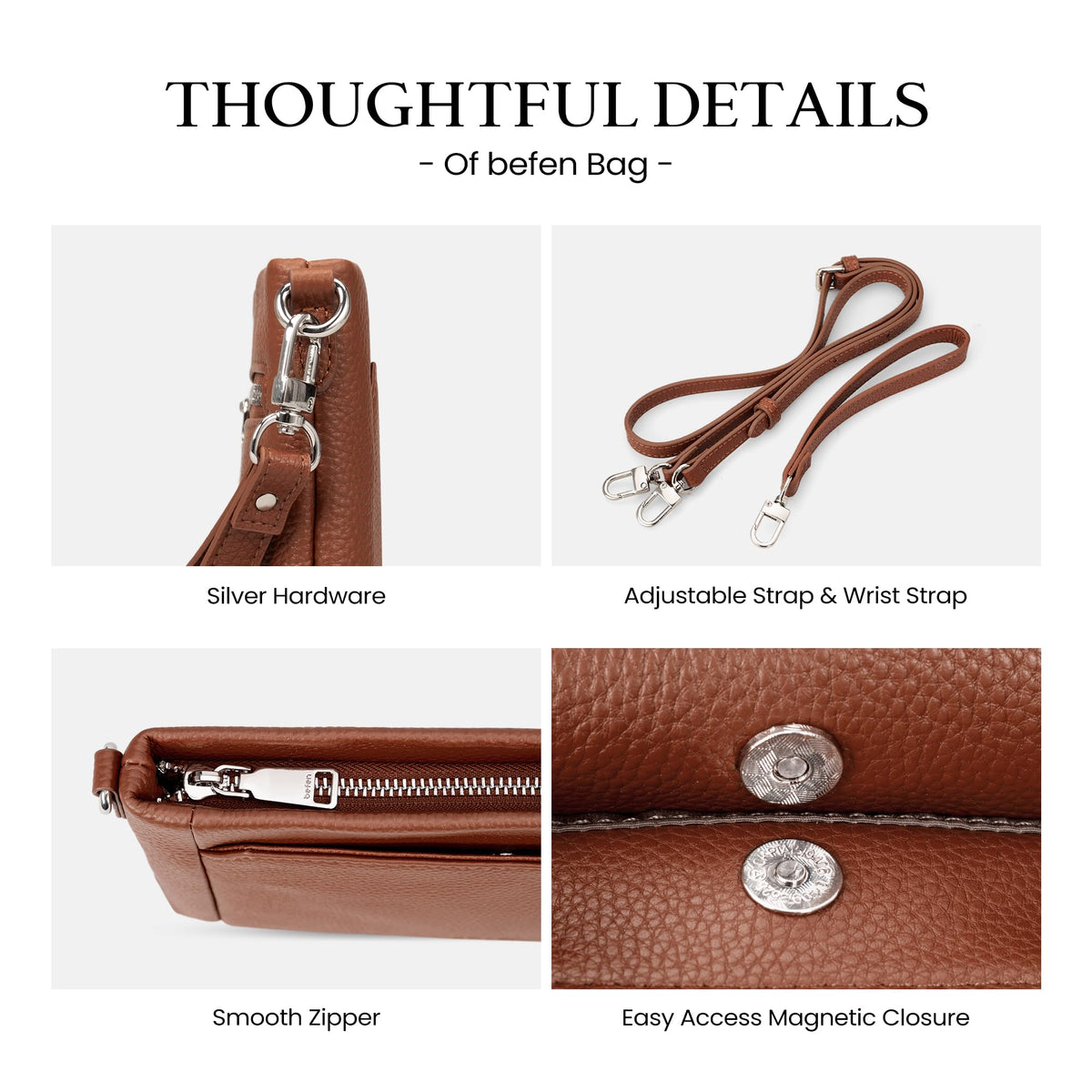 Genuine Leather Wristlet Wallet with Built in Wallet X186995