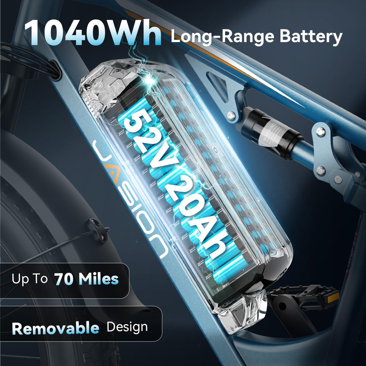 Electric Bike 2500W Peak Motor 1040Wh Battery N31112