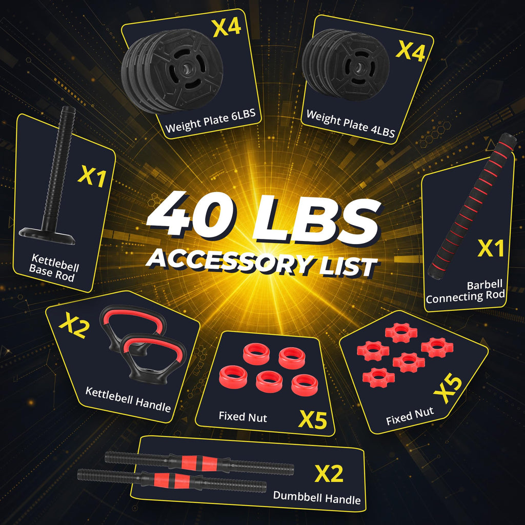 Adjustable Dumbbell Set with Connector B53001