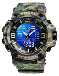 Men Tactical Analog Digital Sport Watch 50M LED C24680