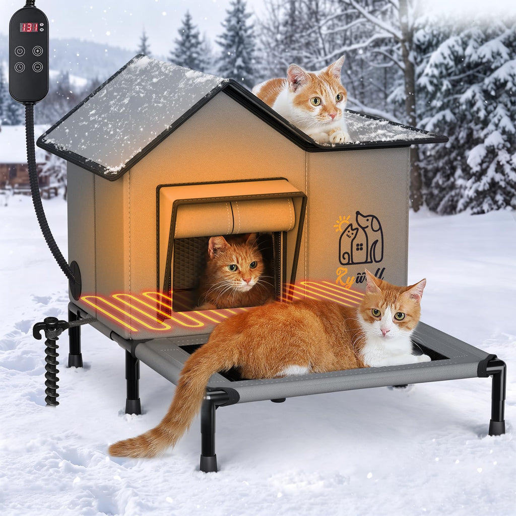 Heated Weatherproof Insulated Outdoor Cat House G1850