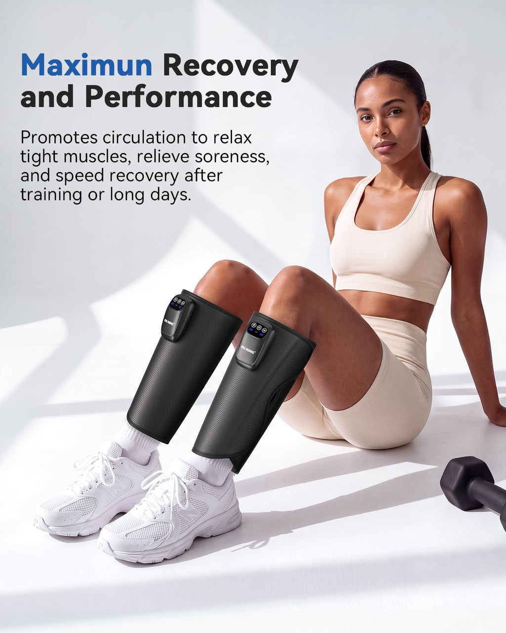 Cordless Rechargeable Leg Compression Massager P61269