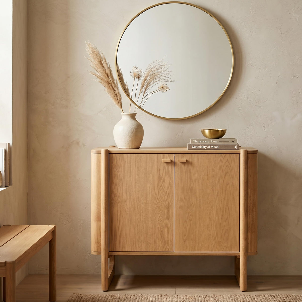 Solid Wood Accent Cabinet & Media Console C9481