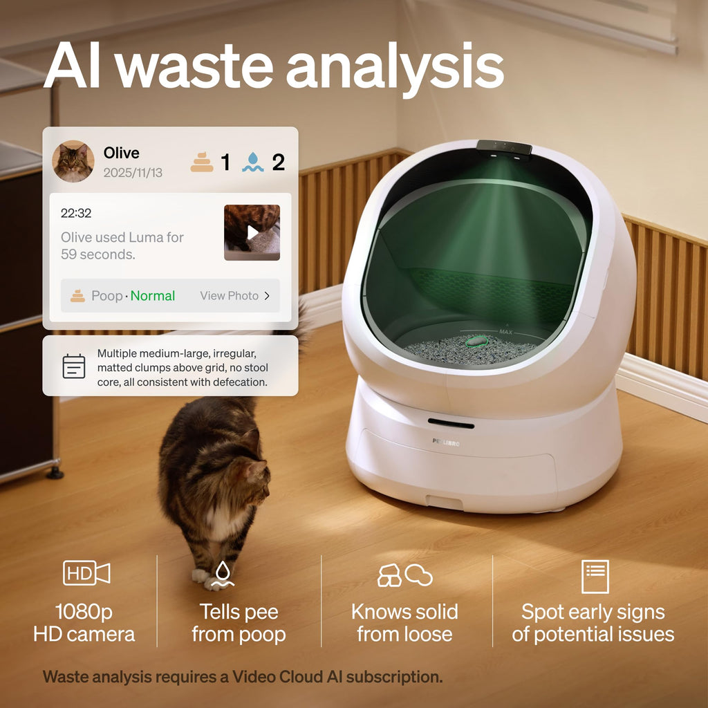 Automatic Self Cleaning Litter Box with AI Camera K54032