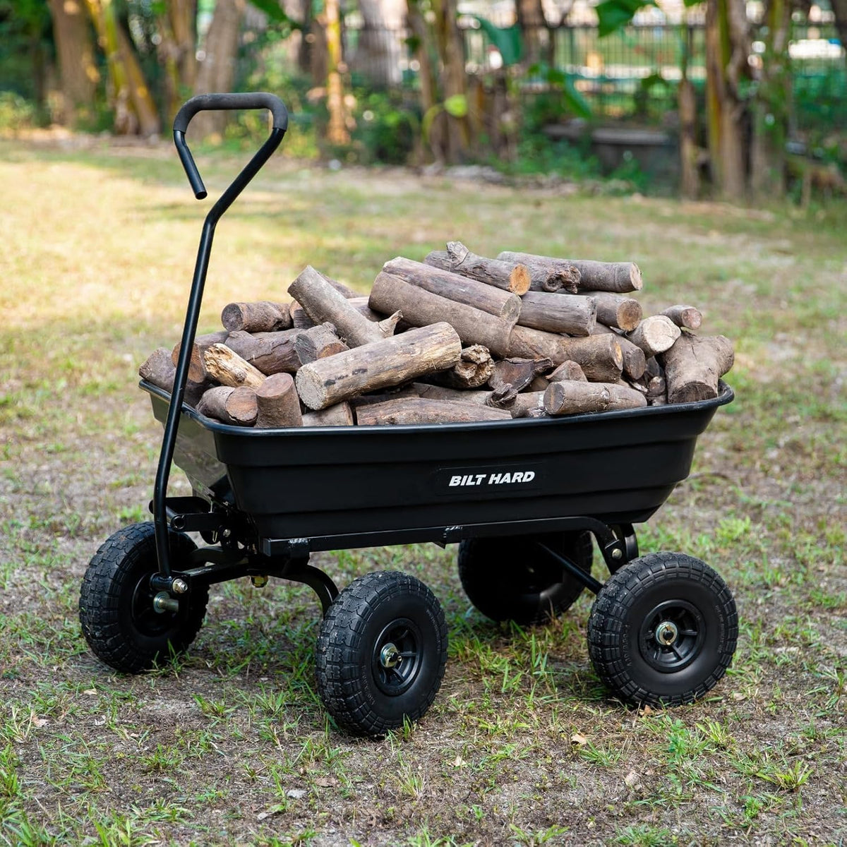 Poly Garden Dump Cart 600 lbs 4 Cu Ft N63696