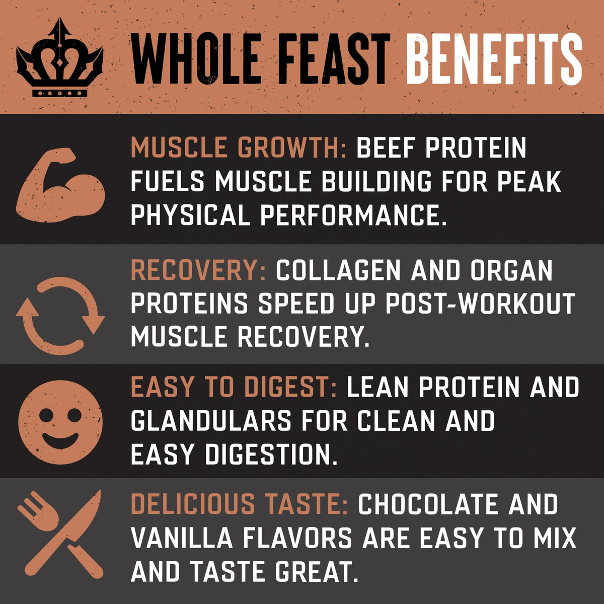 Beef Protein Powder Milk Chocolate 21g Protein U167133