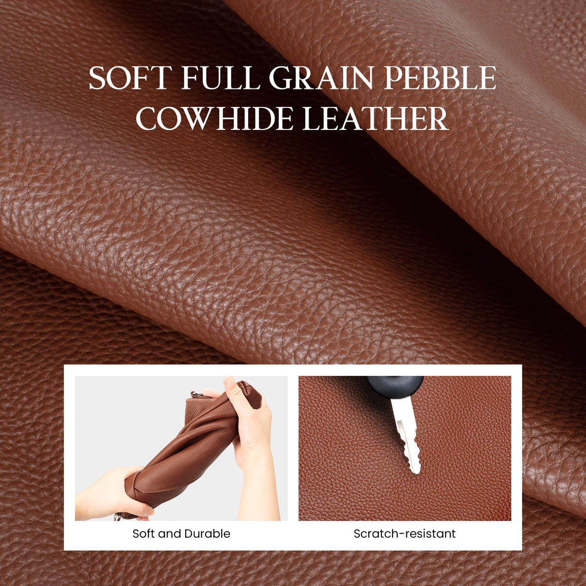 Genuine Leather Wristlet Wallet with Built in Wallet X186995