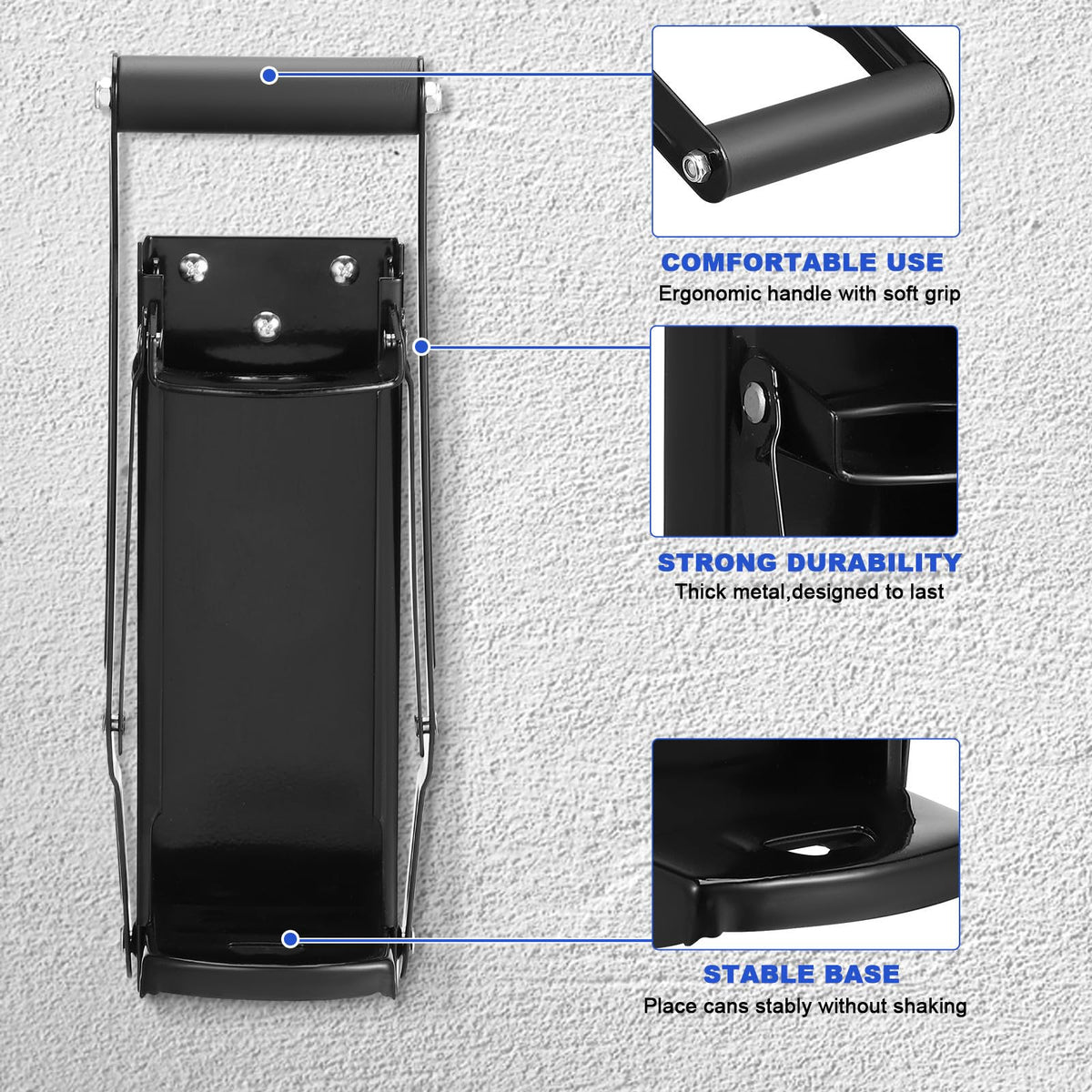 Heavy Duty Stainless Steel Wall Mounted Can Crusher Z4504