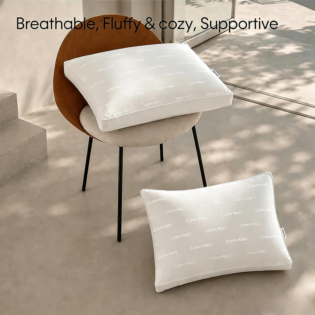 Queen Size Set of 2 Medium Soft Pillows W121994