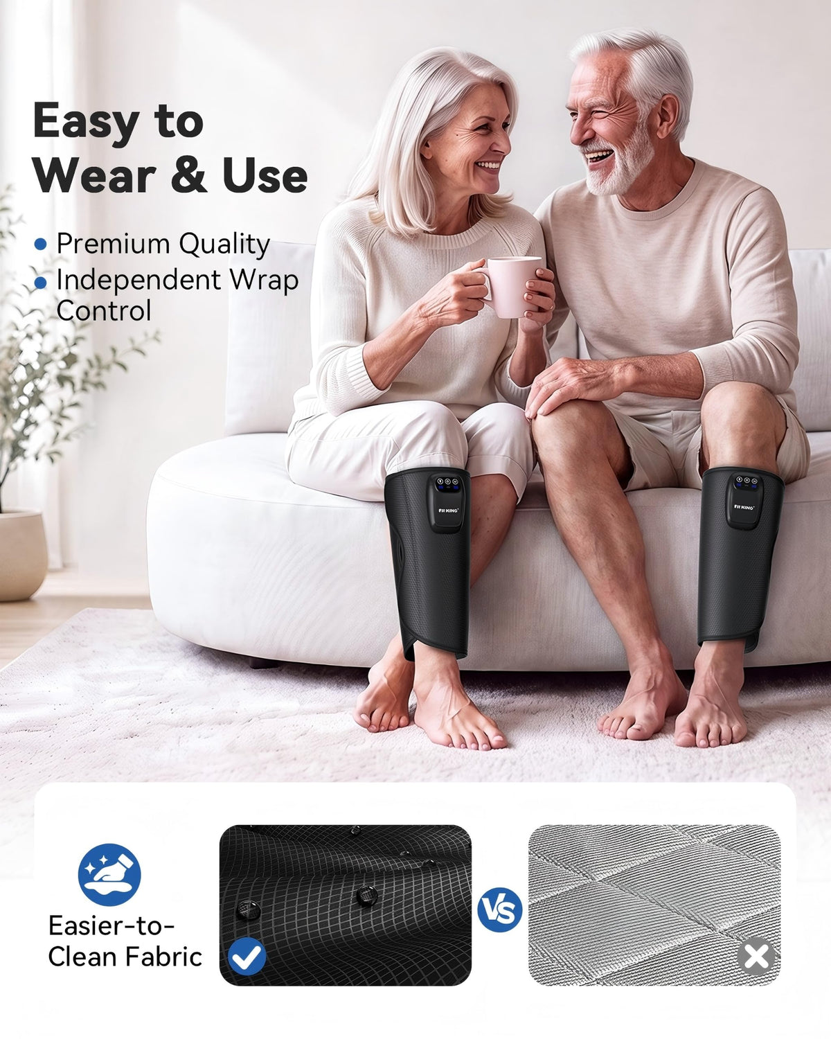 Cordless Rechargeable Leg Compression Massager P61269