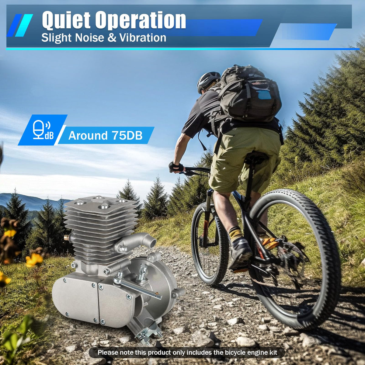 100CC 2-Stroke Air-Cooling Bicycle Engine Kit G4774