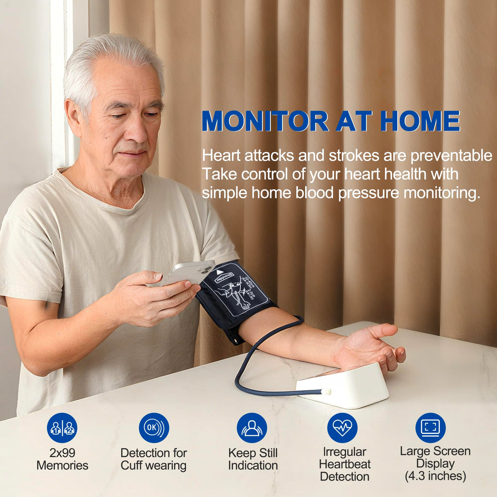 Automatic Arm Blood Pressure Monitor with Adjustable Cuff G864681