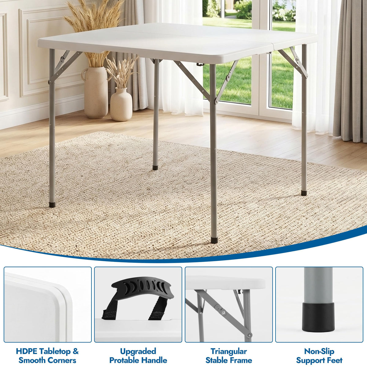 34Inch Square Folding Card Table F4975