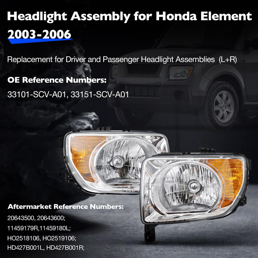 Halogen Headlight Assembly J4028