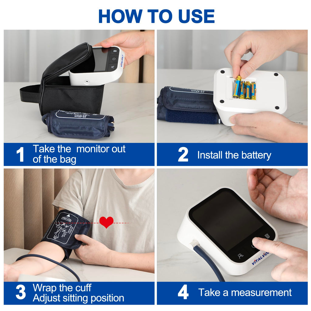 Automatic Arm Blood Pressure Monitor with Adjustable Cuff G864681