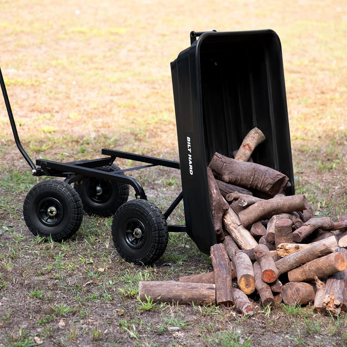 Poly Garden Dump Cart 600 lbs 4 Cu Ft N63696