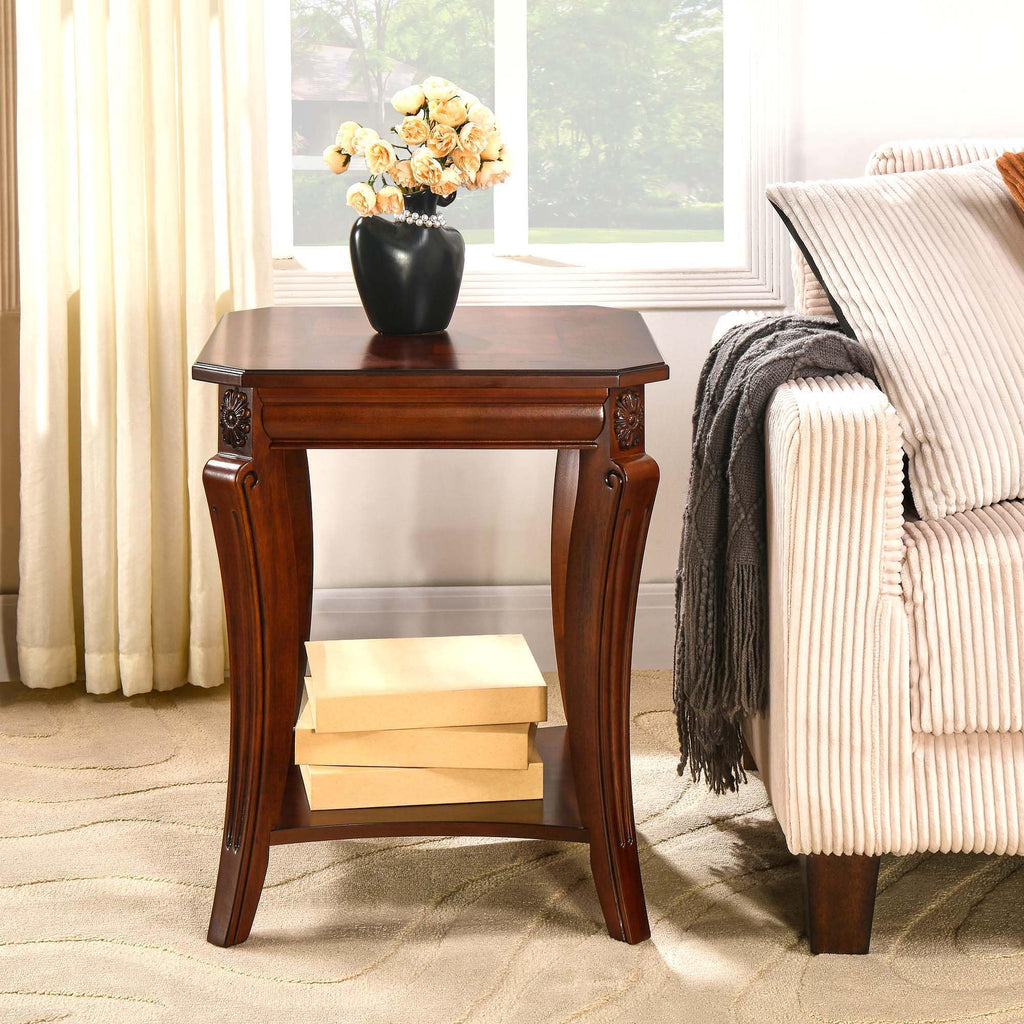 Set of 3 Solid Wood Coffee Table Q41427