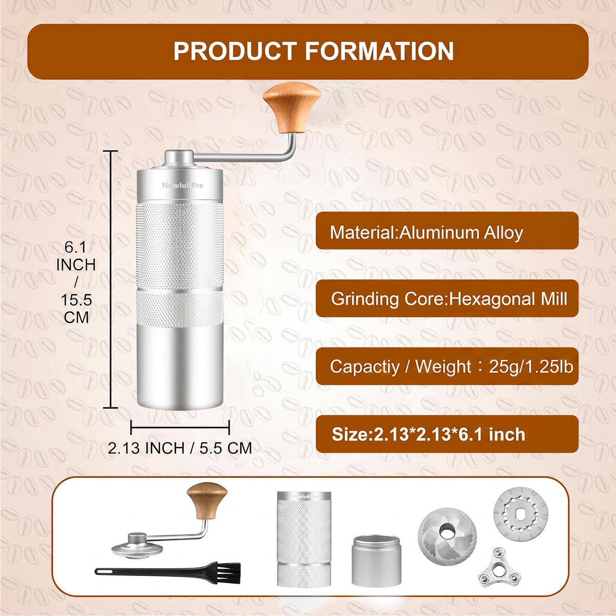 Manual Coffee Grinder J6936