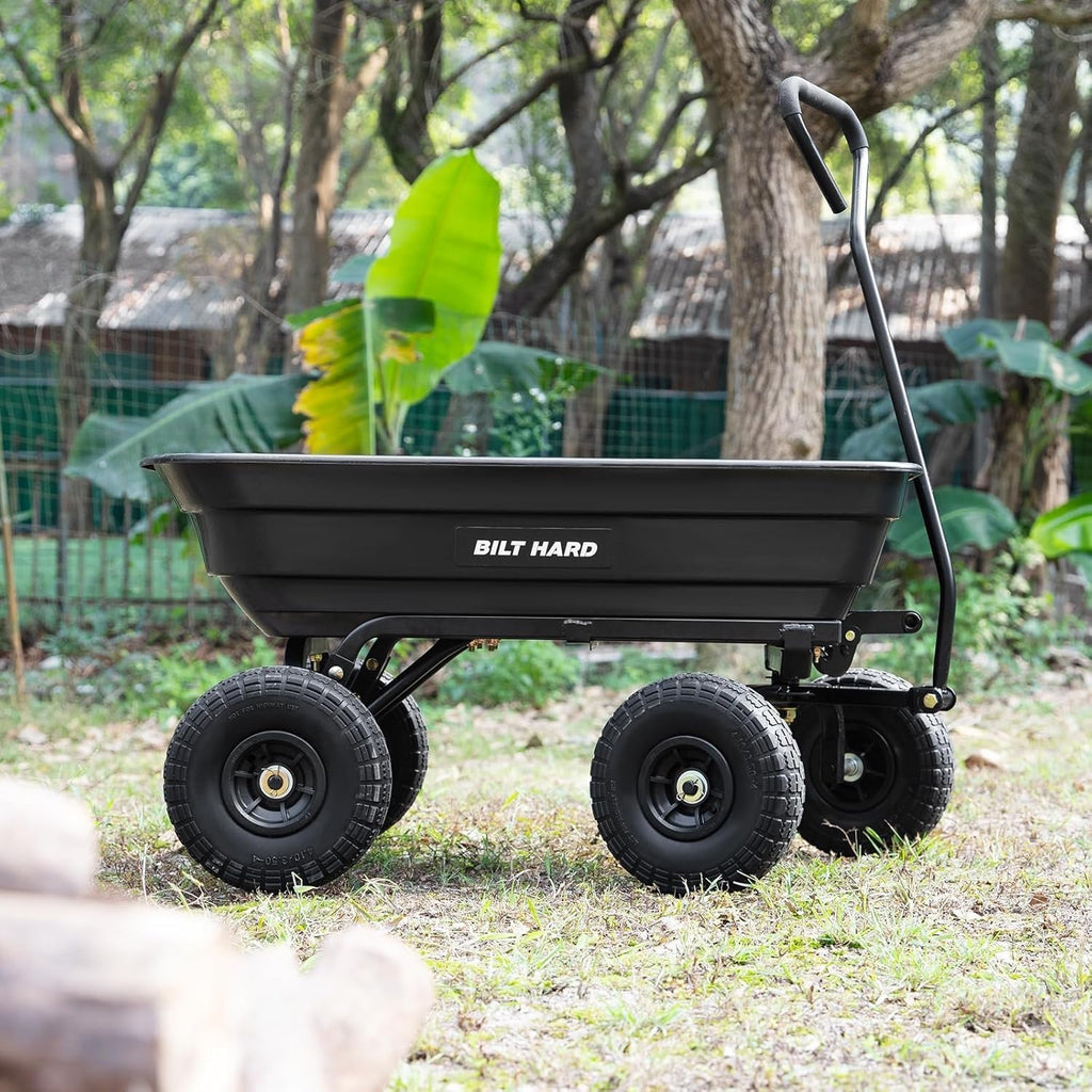 Poly Garden Dump Cart 600 lbs 4 Cu Ft N63696