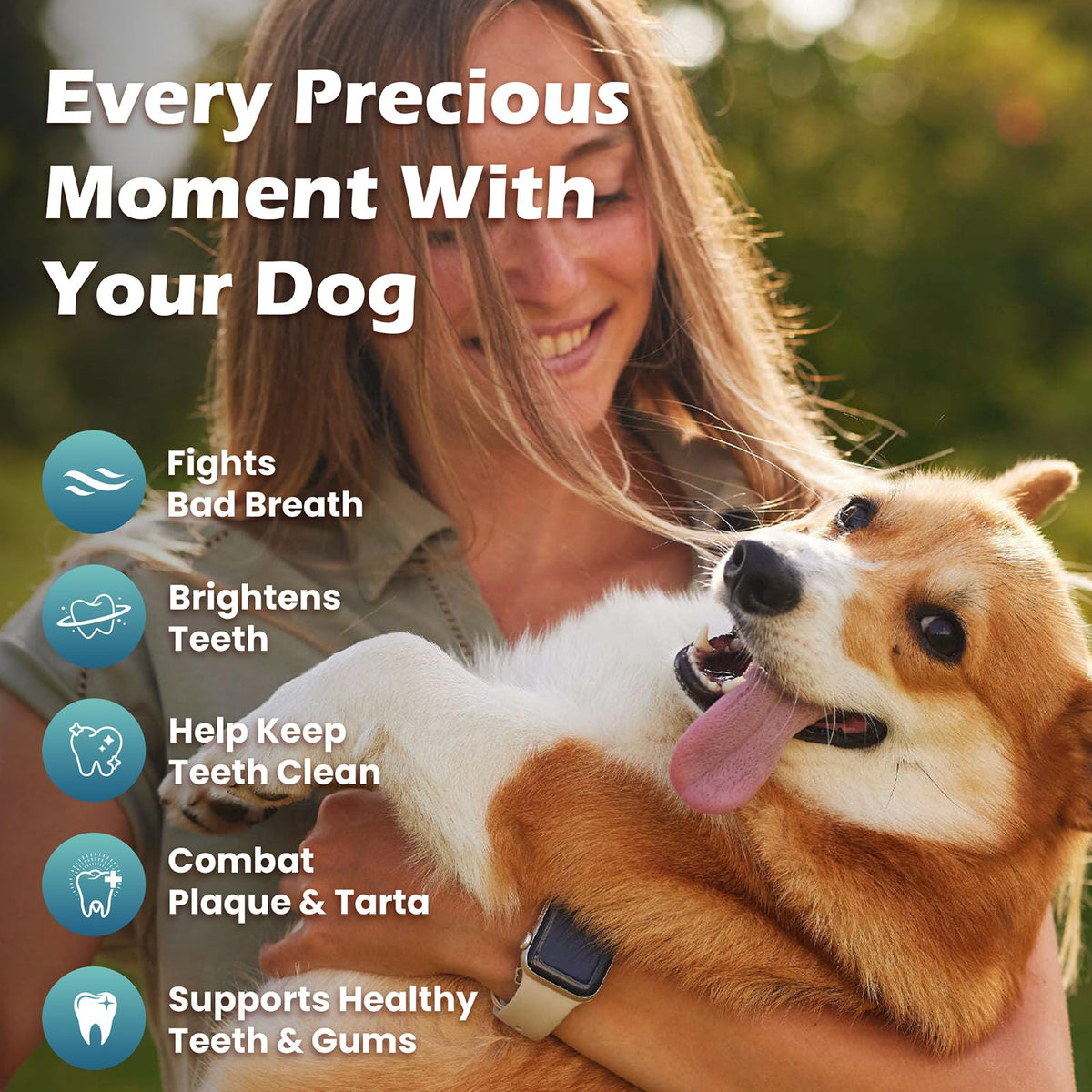 Dog Teeth Cleaning Powder, Dental Powder and Breath Freshener, 200 Grams Z7206