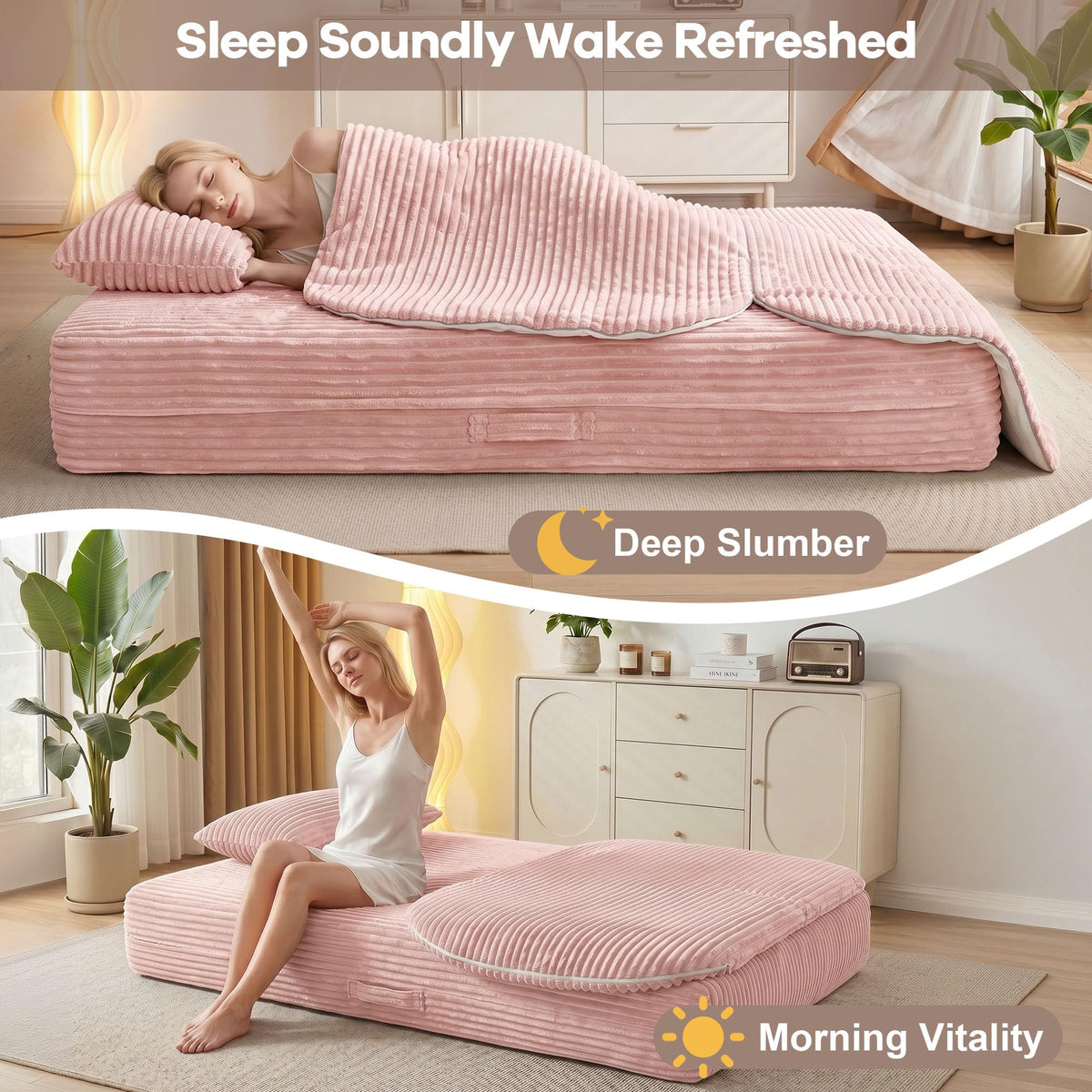 75'' Folding Sleeper Sofa Bed F132665