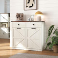 Double Tilt Out Trash Cabinet, Fits 2 10 Gallon Bins, Antique White N352