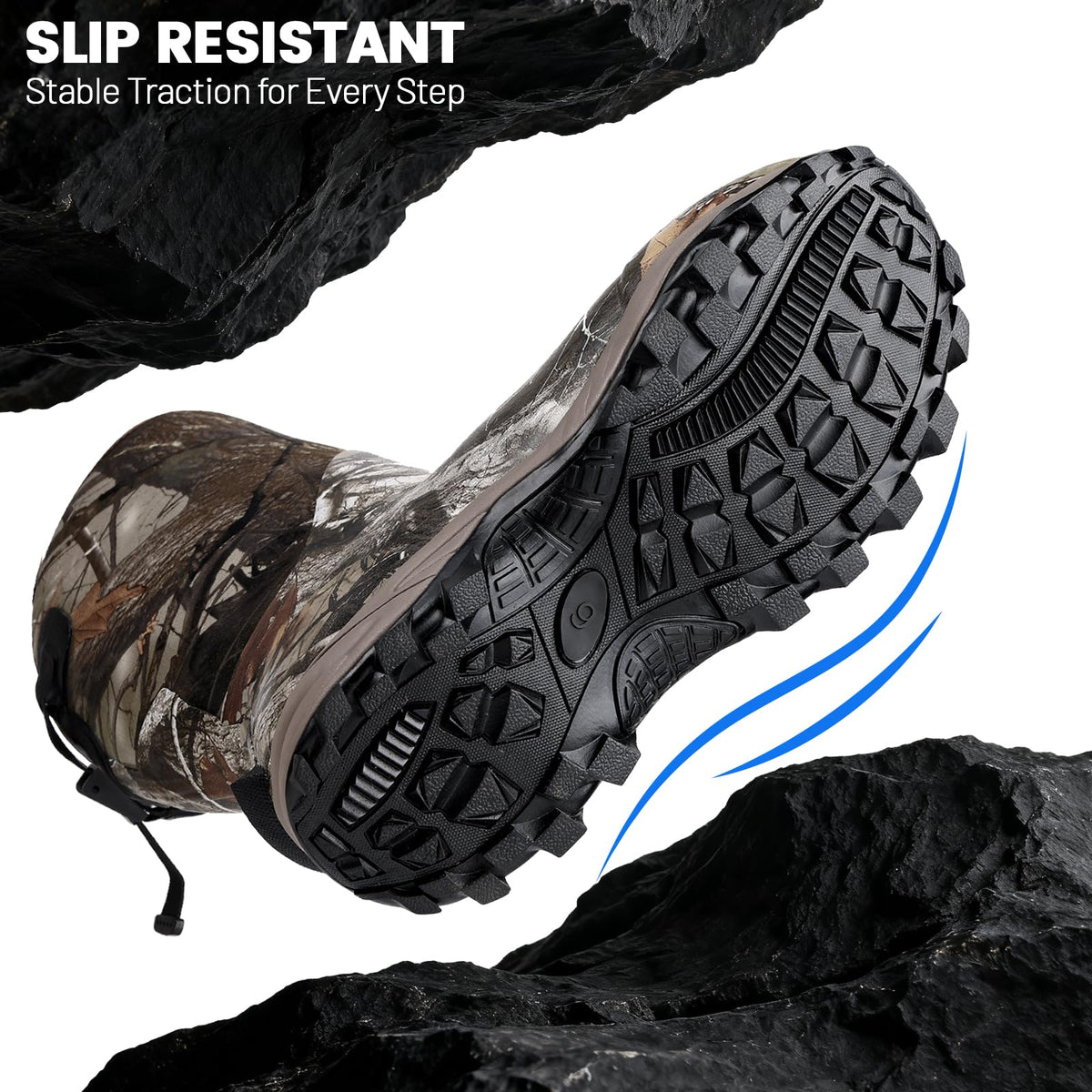 Waterproof Insulated Rubber Hunting Boots E39688