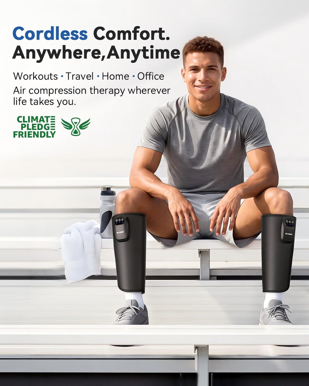 Cordless Rechargeable Leg Compression Massager P61269