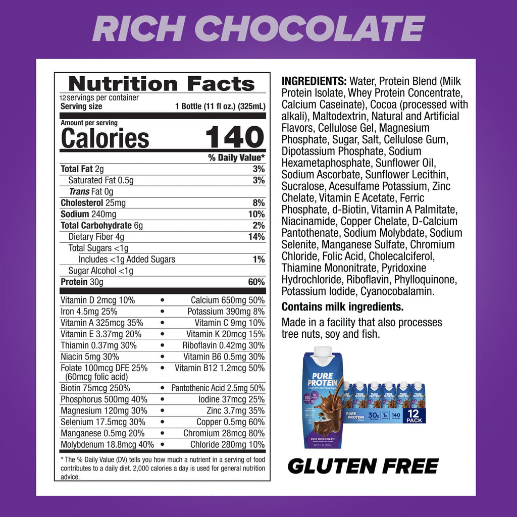 Chocolate Protein Shake & Bars, 12 Count L89027