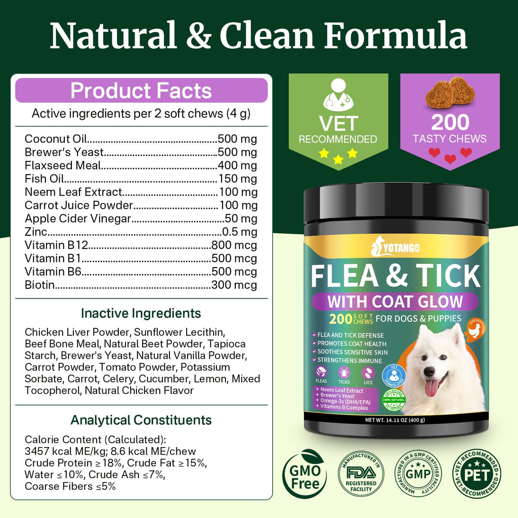 Dog Flea and Tick Prevention Chewables H8655