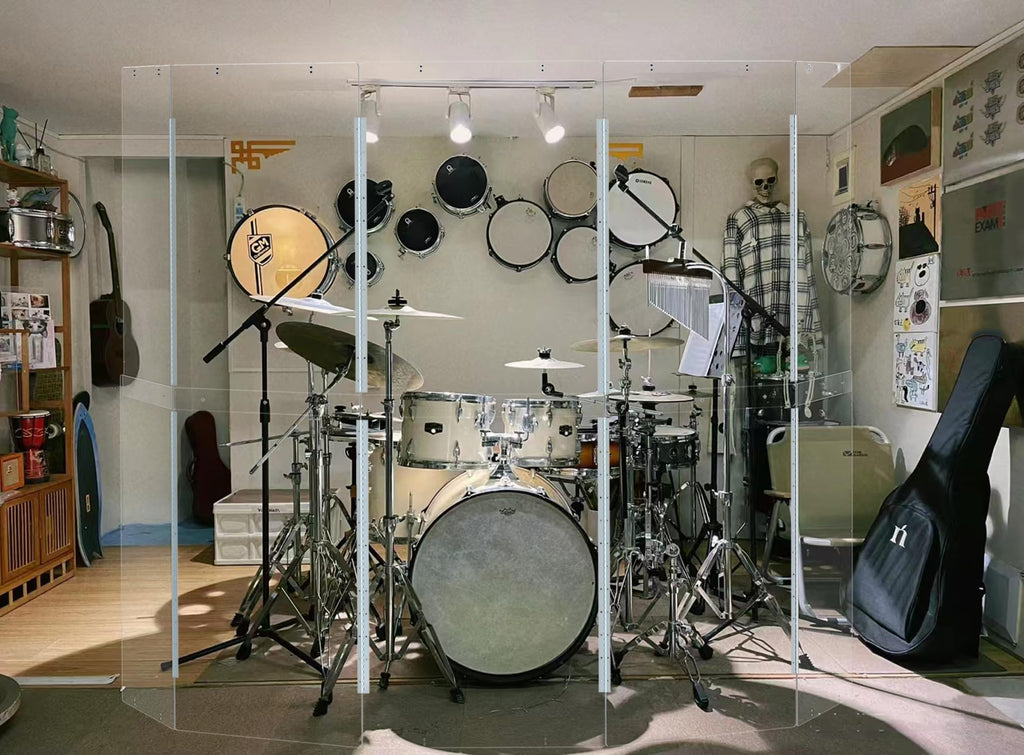 Portable Drum Shield Panels 5-Panels 2ft x 5ft N60129