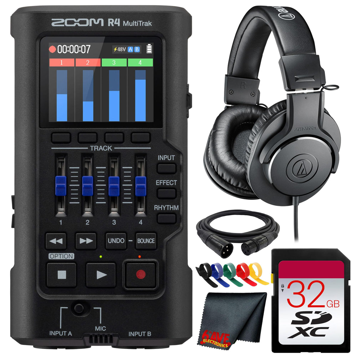 4-Track 32-Bit Float Portable Audio Recorder E8339