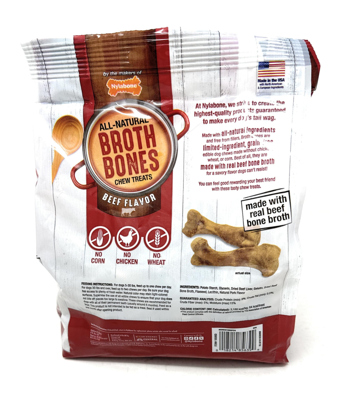 Beef Broth Bones for Dogs 60 Count E969