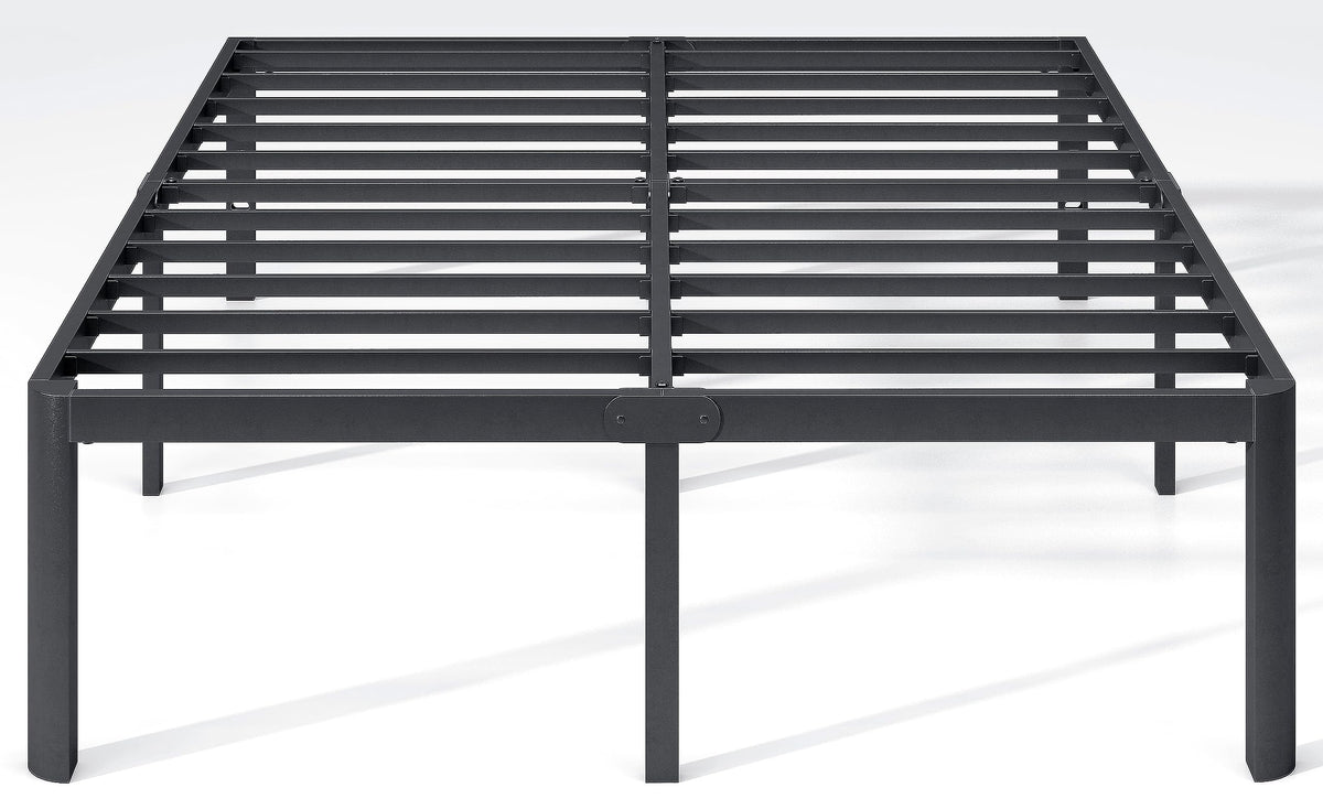 14 Inch Queen Size Black Metal Platform Bed Frame V491252