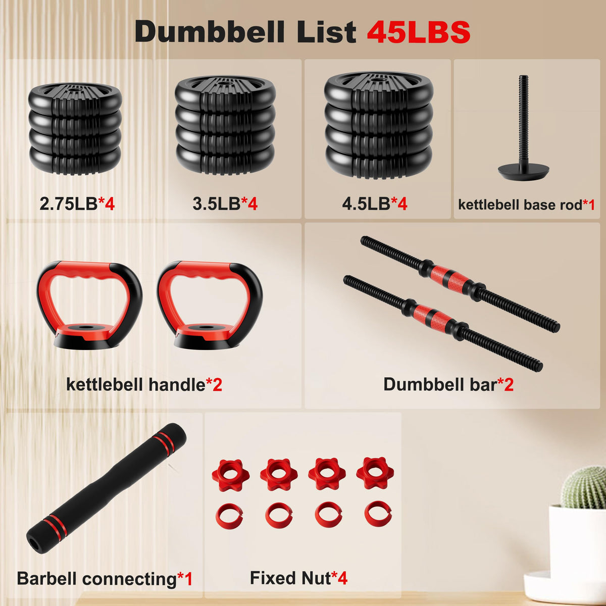 Adjustable Dumbbell Set D26642